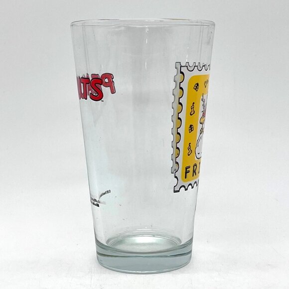 Peanuts Snoopy Woodstock Friends Christmas Pint Glass 2012 Collectible USA Made - Picture 9 of 11